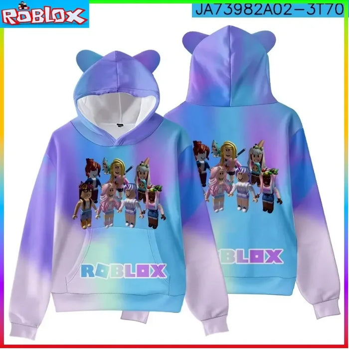 ROBLOX Children's Clothing Cat Ear Hooded  Sweatshirt