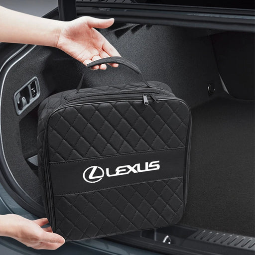 Premium Lexus EV Charging Cable Storage Bag | Waterproof Trunk Organizer Box