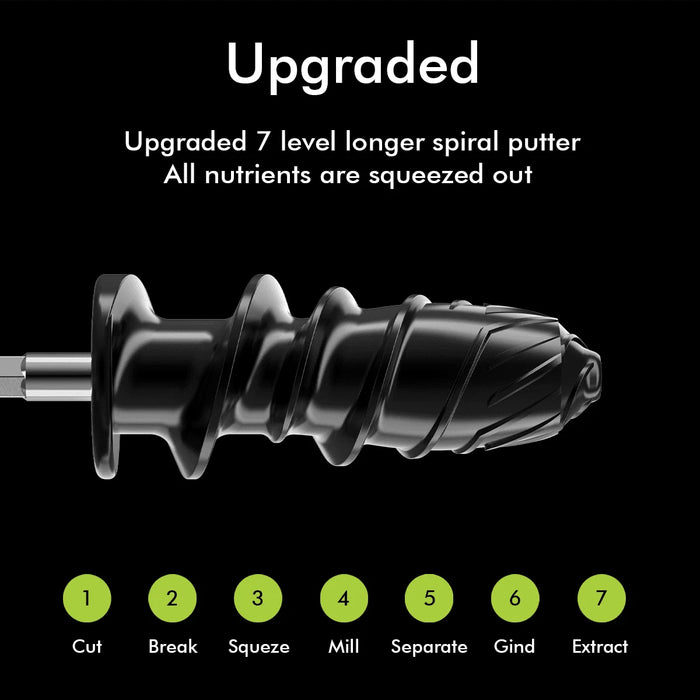 150W Cold Press Juicer – High Yield, Easy Clean, Anti-Clog Slow Juicer (Gray)