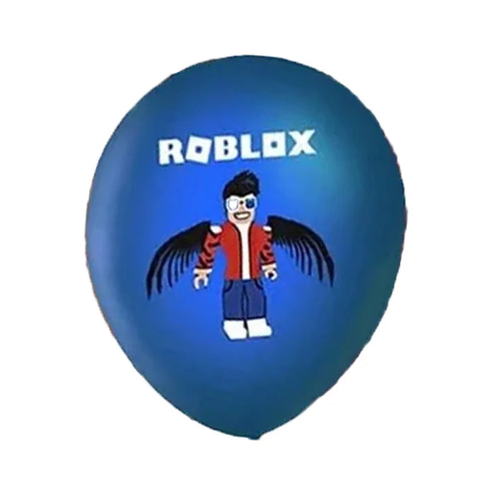 BlockBalloons™ 12-Pack 12″ Roblox-Style Latex Balloons – Cartoon Party Decor for Kids’ Birthdays & Baby Showers