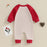 Baby Girl Valentine's Day Romper – Heart Embroidered Long Sleeve Jumpsuit (0–18M)