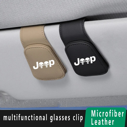 Car Eyeglass Holder Glasses Storage Clip For Jeep Renegade Commander Wrangler Liberty Cherokee Car Sunglasses Holder Accessories