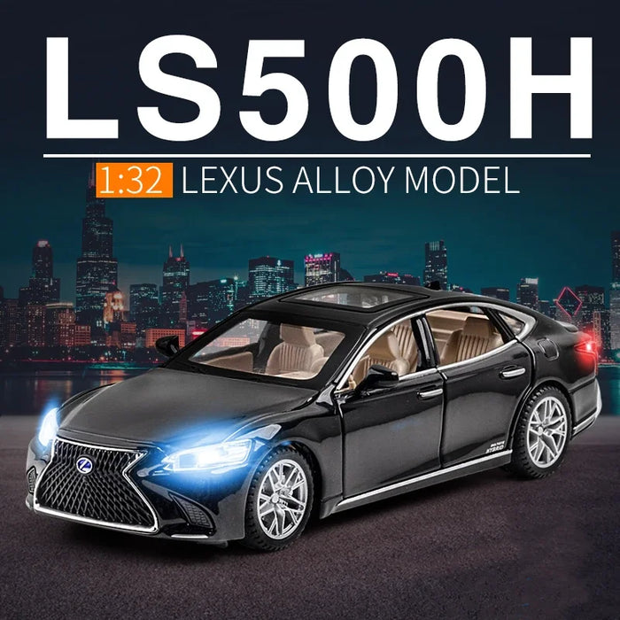 1:32 LEXUS LS500H Alloy Car Model Diecasts & Toy Vehicles Metal Car Model High Simulation Sound Light Collection Toy Gift