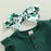 Baby Girl St. Patrick’s Day Outfit – 0–18M Clover Print Flare Pants & Long Sleeve Romper Set