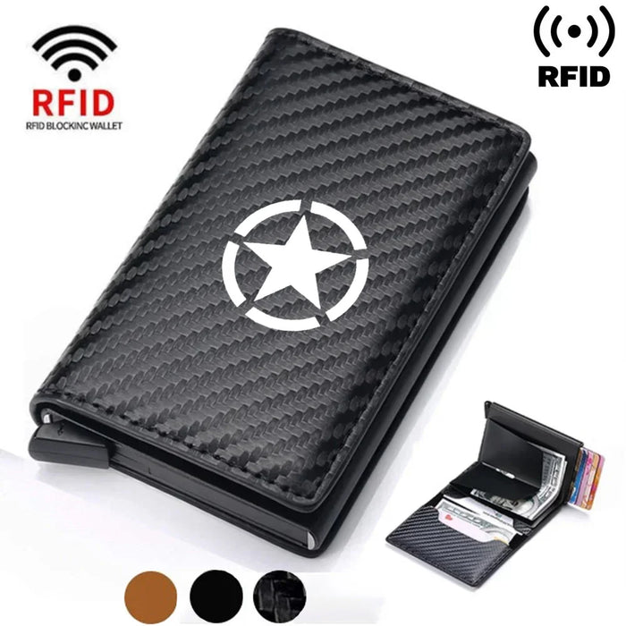 Rfid Credit Card Holder Leather Wallets For Jeep