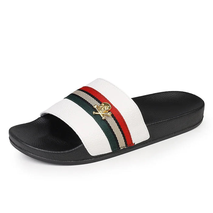 Gucci Men Luxury Casual Slippers Fashion Indoor Outdoor Beach Women Round Toe Non-Slip
