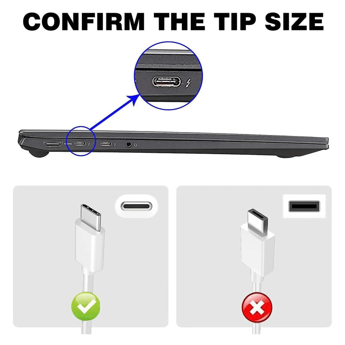 65W USB C Laptop Power Adapter Type C Power PD Wall Fast Charger For MacBook Dell Lenovo Huawei HP Notebook