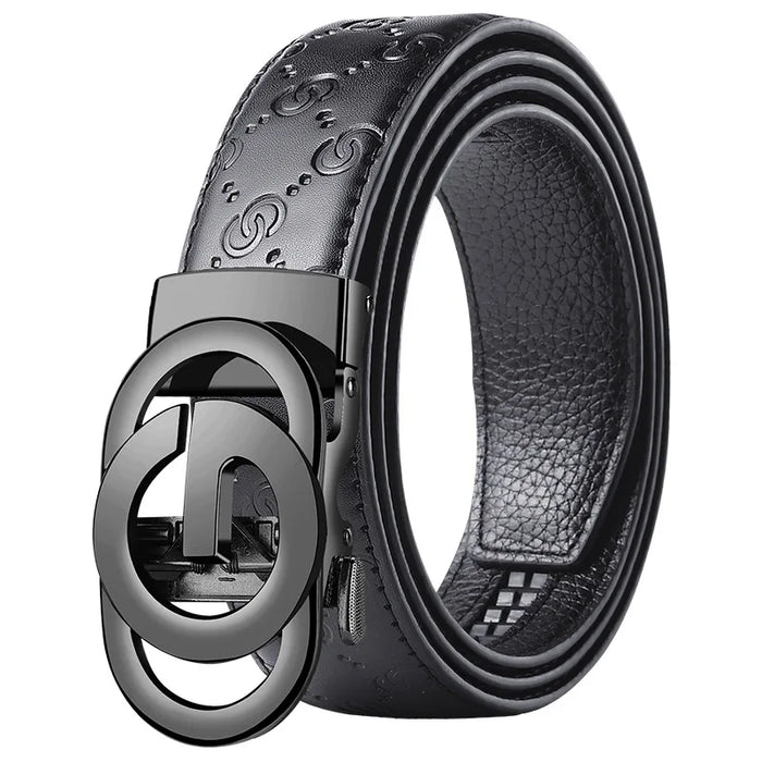 GoBliss™ Men’s Leather Belt – Soft Premium Leather with Luxury Alloy Buckle for Suits & Jeans