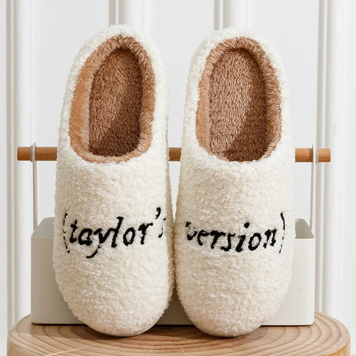 Taylor's Style Version TS Swifties Music Tour Plush Home Slippers