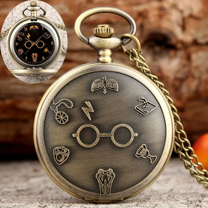 1PC Harry Potter Hunger Game Quartz Watch Pocket Watch