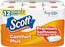 Scott™ 1-Ply Toilet Paper – 12 Double Rolls, 231 Sheets Each, Soft & Septic-Safe Tissue