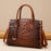 Luxury Croc-Embossed Leather Designer Vintage Purse