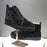 Luxury Designer High Top Men's Flat Rivet Sneakers