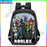 Fashion Backpack Roblox School Bag Game Peripheral Shoulder Bag