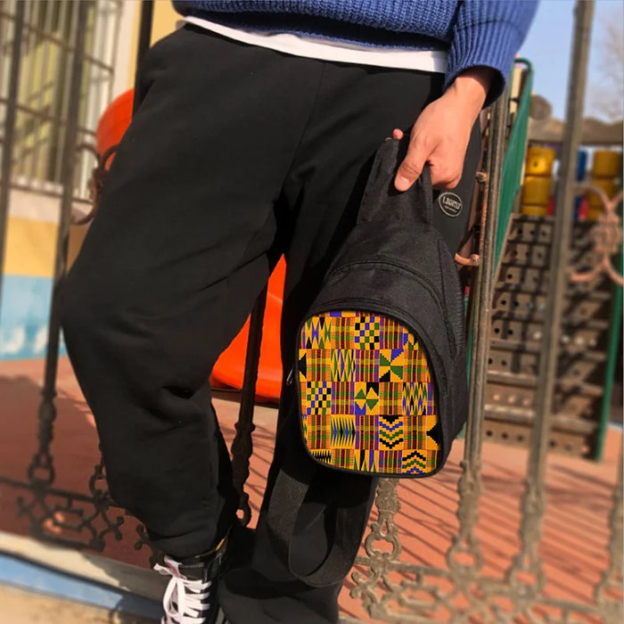 AfroFashion Waterproof Crossbody African Bag Pack Fashion Travel Purse