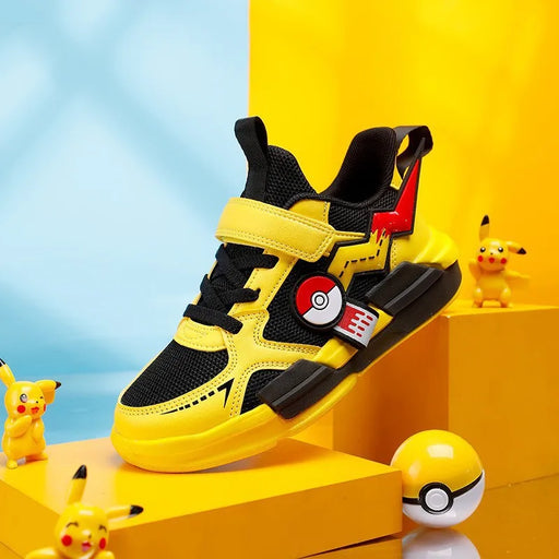 Pokémon Pikachu Kids Sneakers – Breathable Non-Slip Running Shoes for Boys & Girls, Student Sports Fashion