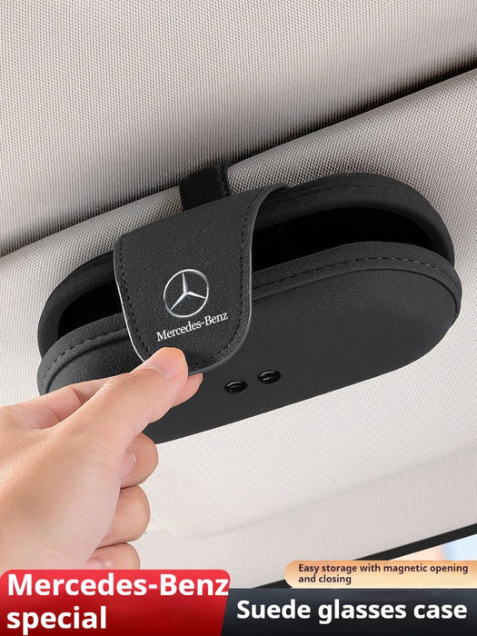 Mercedes-Benz™ Visor Glasses Case – Premium Sunglasses Holder for Mercedes-Benz A/C/E/V/GLC/ML/SLK/GLK & More