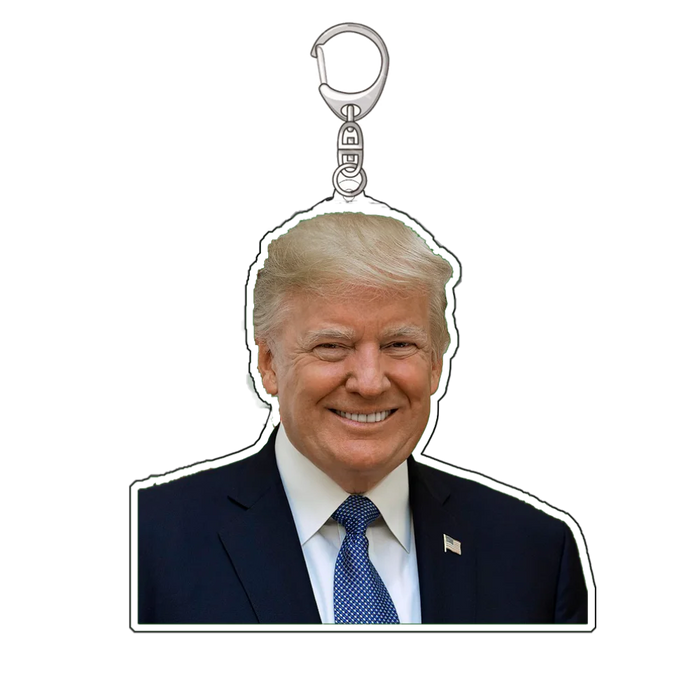 Trump Mug Shot - Donald Trump Mug Shot - Never Surrender 58mm Brooch Political Graphic  Acrylic Key Chain Fans Gift
