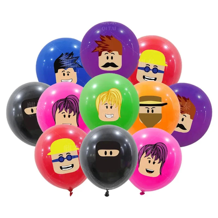 Roblox™ 21-Pack – Roblox-Themed 12-Inch Party Balloons for Birthdays & Gamer Events