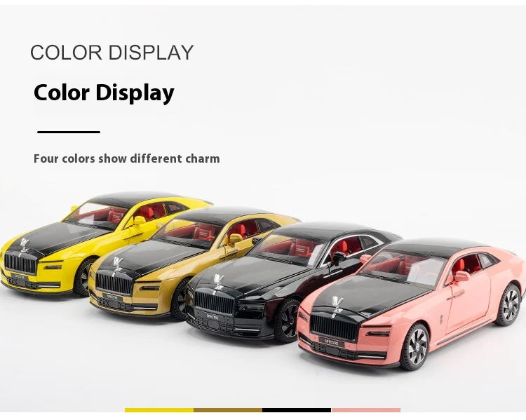 1:24 Rolls-Royce Alloy Die-Cast Model – Shining Luxury Car Collectible, Display Gift for Enthusiasts
