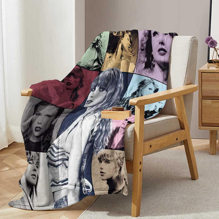 Taylor Swift Throw Blanket Warm Plush Blankets