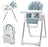 KÜB™ 3-in-1 Foldable Baby High Chair – Convertible Feeding, Booster & Toddler Seat with Removable Tray (Blue)