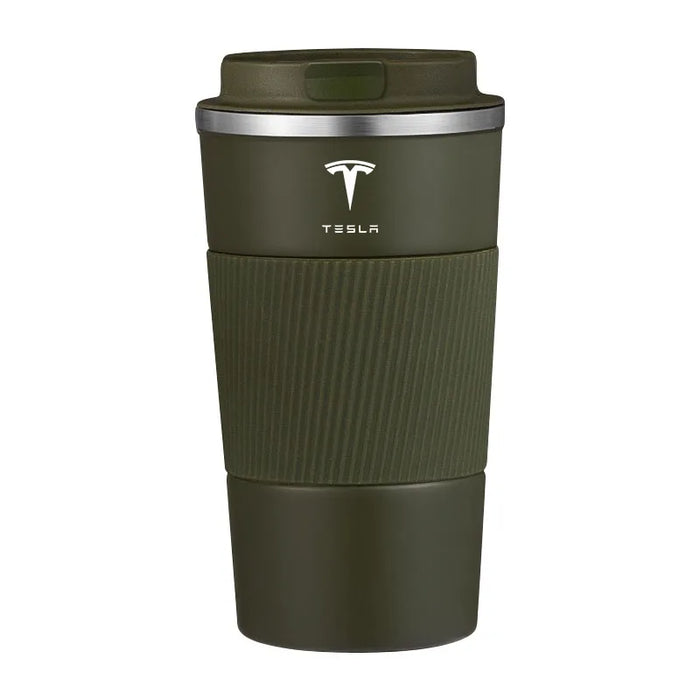 Stainless Steel Thermal Mug – Tesla-Inspired Travel Cup (Fits Model 3/S/X/Y, Cybertruck, Roadster)