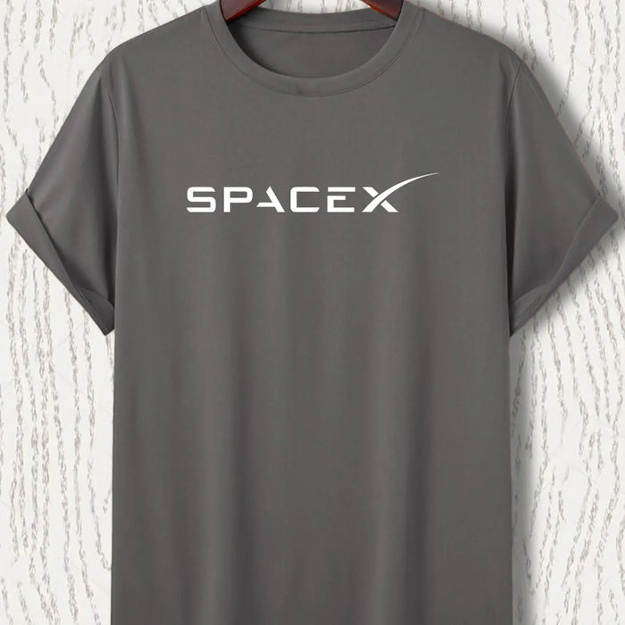 SpaceX Men’s Graphic T-Shirt | Premium Cotton Crew Neck Short Sleeve Tee