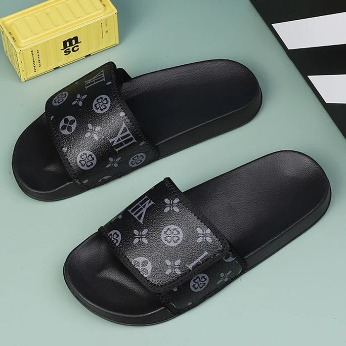 Luxury Designer Men’s Sport Slides – Comfortable Slip-On Slippers