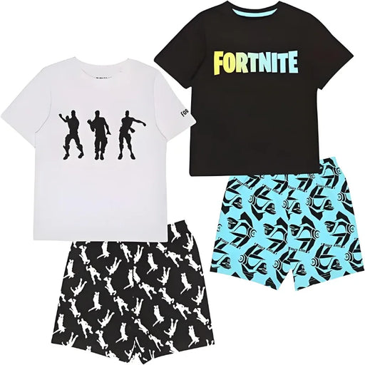 Fortnite Gamer Kids’ Summer Set – Cartoon Anime T-Shirt & Shorts Sportswear for Boys & Girls