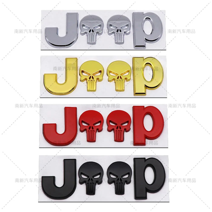 Jeep 3D Metal Emblem Badge Auto Car Stickers Accessories For Jeep Cherokee Wrangler Liberty Compass Car Styling