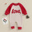 Baby Girl Valentine's Day Romper – Heart Embroidered Long Sleeve Jumpsuit (0–18M)