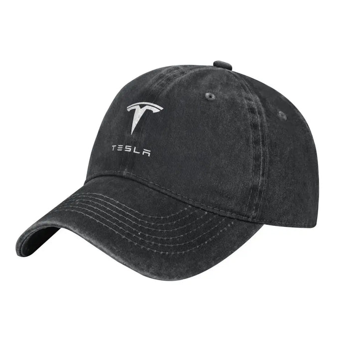 Tesla Stylish Fitted Retro Designer Baseball Caps