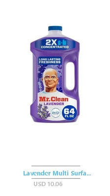 2X Concentrated Lavender Multi-Purpose Cleaner & Floor Cleaner 128 fl oz Long-lasting Freshness Cuts Through Grease & Grime