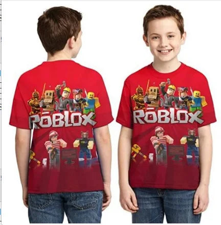 Roblox kid Game Sports T-shirt Short sleeve top