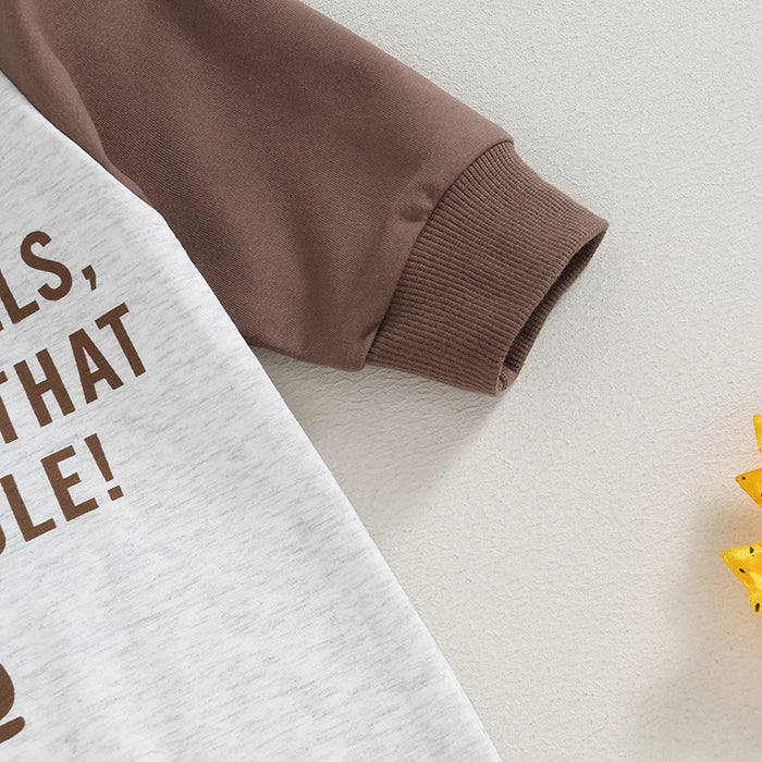 Baby Boy Thanksgiving Romper – Long Sleeve Letter Print Jumpsuit (0–18M)