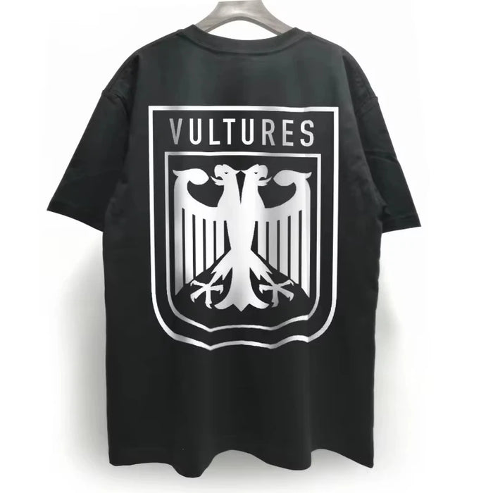 New Kanye West Vultures 1 YZY Yeezy T-shirt Round Neck Pure Cotton Short Sleeve Trend Fashion Street Luxury