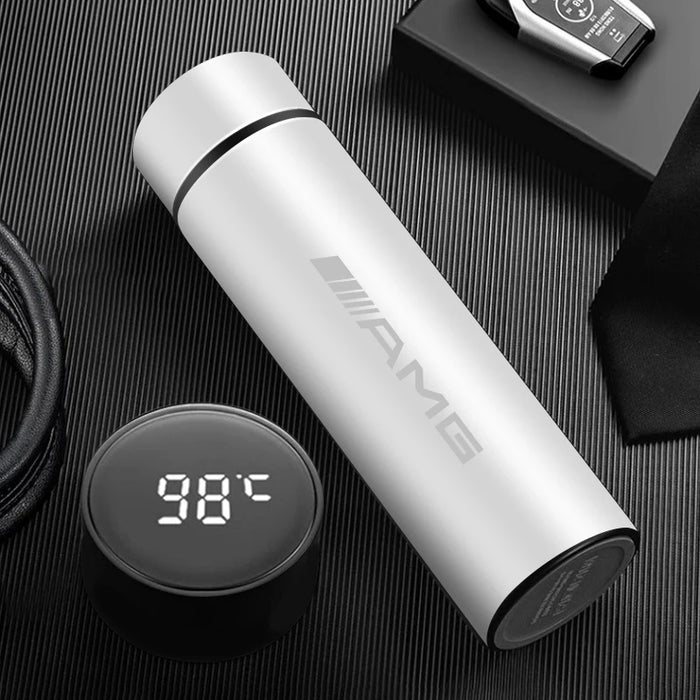 500ml AMG Insulated Car Thermos Mug – Stainless Steel Hot &amp; Cold Travel Cup for Coffee, Tea &amp; Water