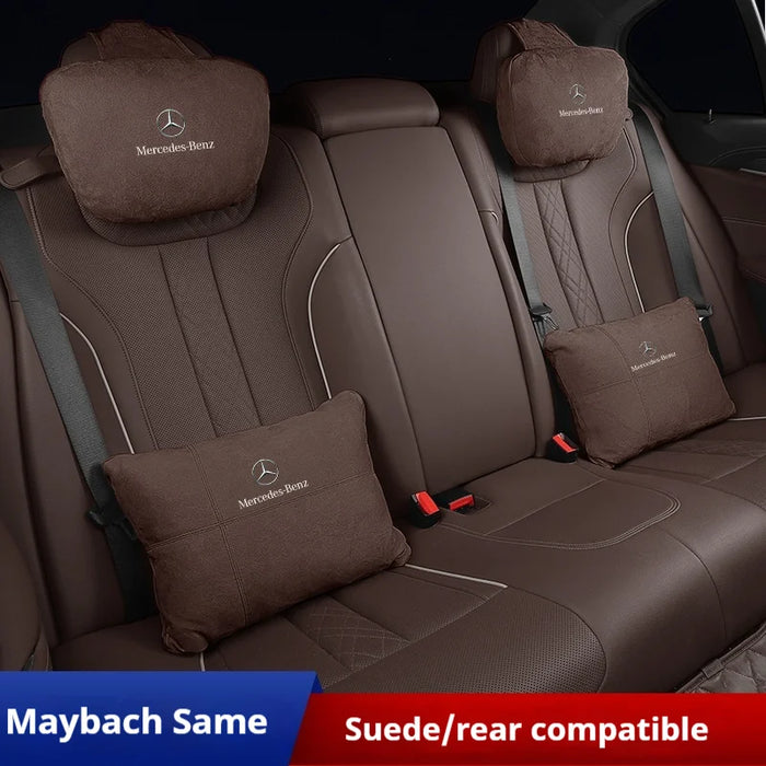 BenzComfort™ Premium Neck & Lumbar Support Pillow – Ergonomic Car Cushion for Mercedes A/B/C/E/S/GL-Class