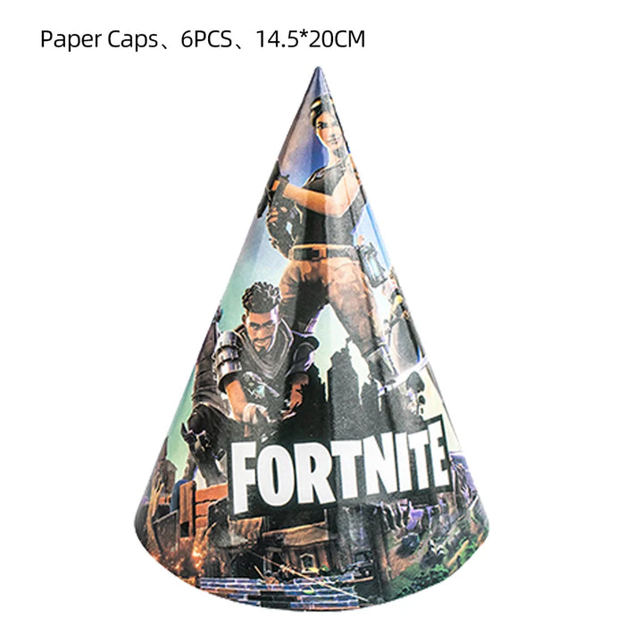 BattleFest™ Fortnite Party Set – Llama Theme Plates & Cups for Boys’ Birthday Decorations