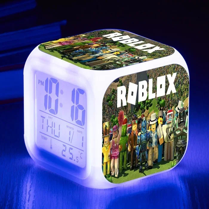 Roblox™ LED Digital Alarm Clock – Roblox-Inspired Multifunction Desk Clock & Birthday Gift