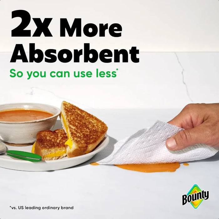 Bounty SelectASize Paper Towels White 2 Triple Rolls = 6 Regular Rolls