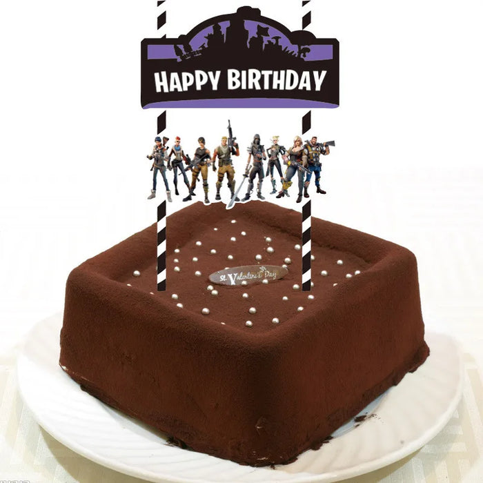 BattleFest™ Fortnite Party Set – Llama Theme Plates & Cups for Boys’ Birthday Decorations