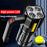 2-in-1 Rechargeable Searchlight & Work Light | High-Power Long-Beam Flashlight for Camping, Patrol, and Emergencies