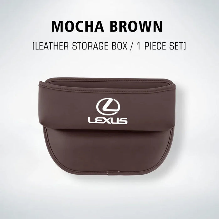 Lexus Car Seat Storage Box | Leather Gap Filler & Drop-Stopper for RX350, NX300h, IS250, ES350 & More