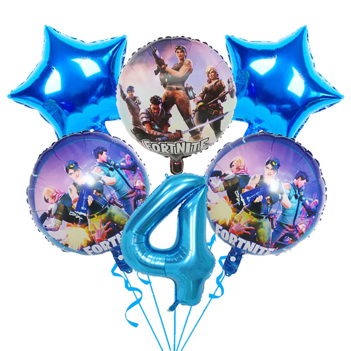 BattleFest™ Fortnite Party Set – Llama Theme Plates & Cups for Boys’ Birthday Decorations