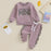Baby Girl Leopard Print Outfit – 2PC Long Sleeve Pullover & Strap Pants Set (0–3Y)