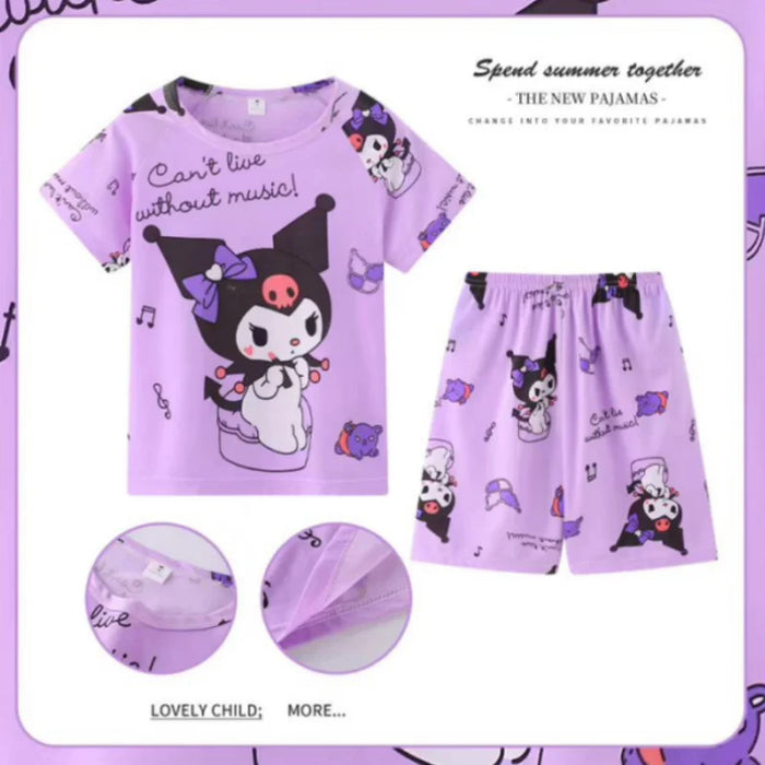 New Children Winnie Bear Boys Girls Kids Clothing Sets Stitch Mikey Kid Sleepwear