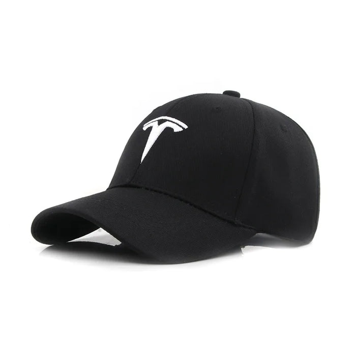 Premium Tesla Adjustable Baseball Cap – Outdoor Hat for Model 3, S, X, Y & Roadster Owners