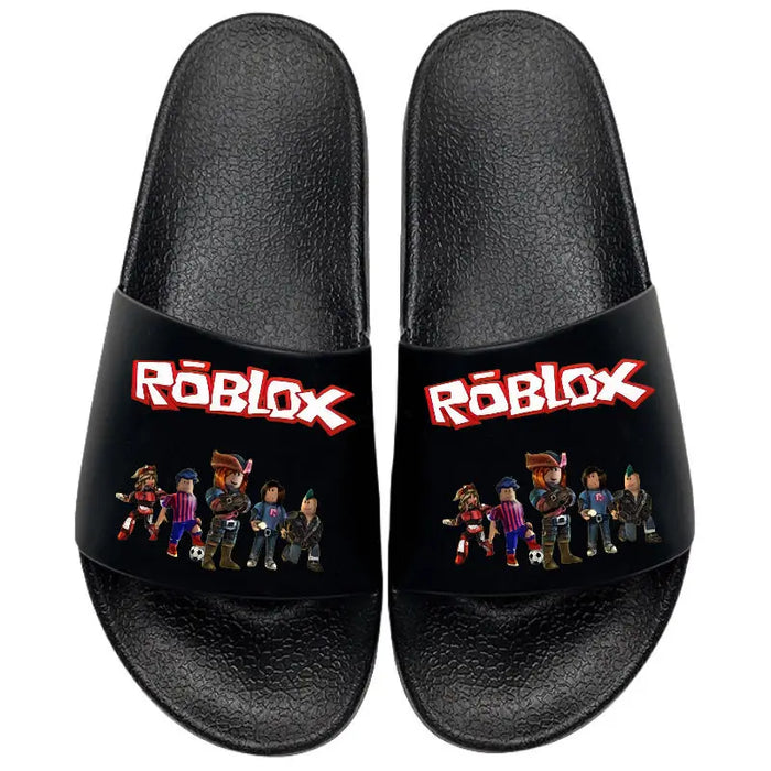Roblox™ Kids Cartoon Slippers – Soft, Anti-Slip Summer Slides for Indoor & Outdoor Fun